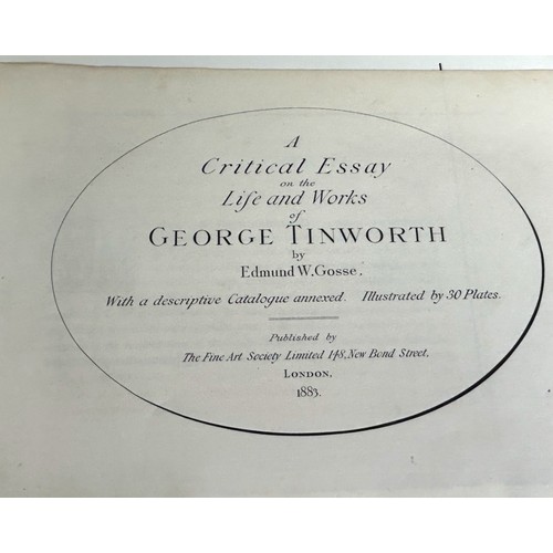 340 - A Critical Essay on the Life and Works of George Tinworth by Edmund Gosse, published in 1883 by the ... 