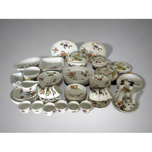 645 - A large 62 piece Royal Worcester 'Evesham' dinner service.All in good condition.