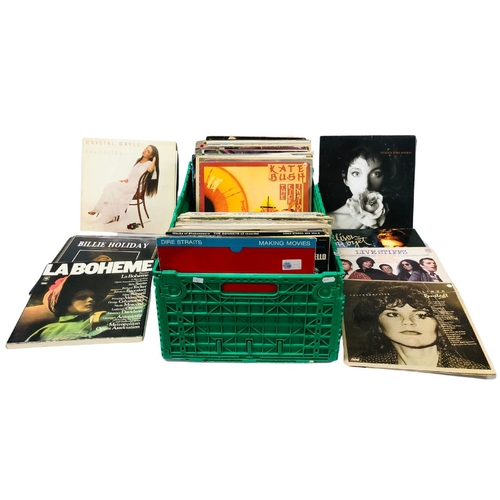 674 - Collection of Vinyl Records to included Kate Bush, Alison Moyett, Dire Straits and Billie Halliday