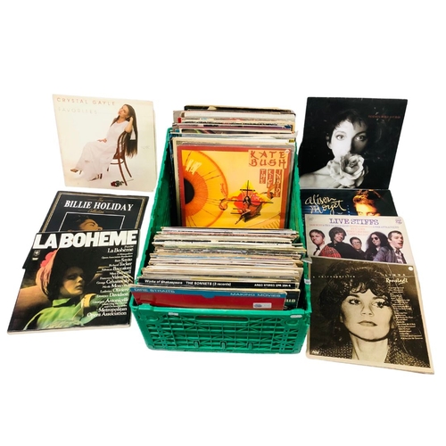 674 - Collection of Vinyl Records to included Kate Bush, Alison Moyett, Dire Straits and Billie Halliday