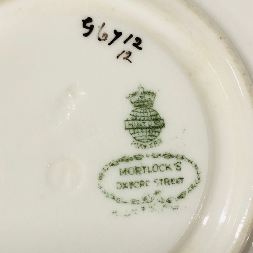 696 - 19thC and later mixed ceramics to include Royal Doulton, Worcester, Minton and Brunswick