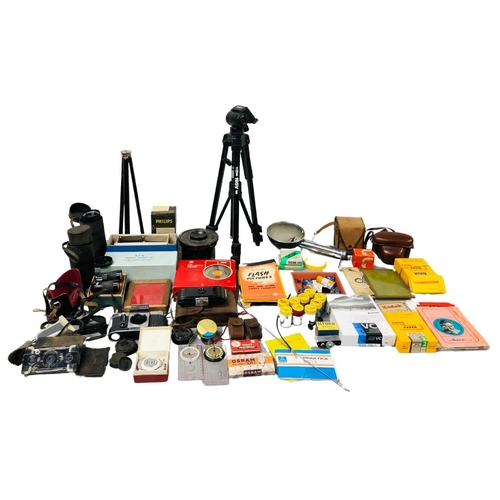 701 - A Large Collection Vintage and earlier of Photographic Equipment and paraphernalia