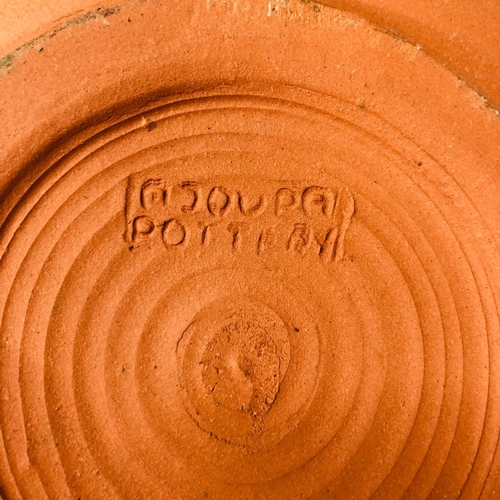 710 - Collection of Jouda Pottery to include  a large terracotta vase in the Japanese style,  Jouda Vase 4... 