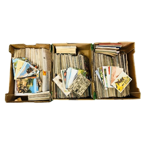 724 - 3 x Boxes of Postcards