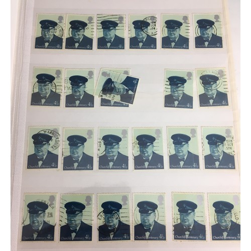 268 - 4 x Stamp Albums - British and Colonial and Worldwide - to include Winston Churchill, Kuwait post Ma... 