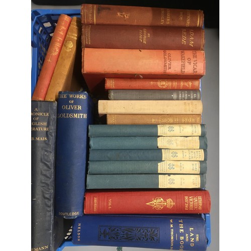 335 - 19th Century and Later 4 Trays of Books to Include - Count of Monte Cristo, Lorna Doone, R L Stevens... 