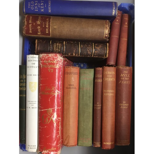 335 - 19th Century and Later 4 Trays of Books to Include - Count of Monte Cristo, Lorna Doone, R L Stevens... 