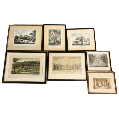 47 - 7 x 19th Century and Later Etchings and Prints of varying Architectural and Landscape scenes.