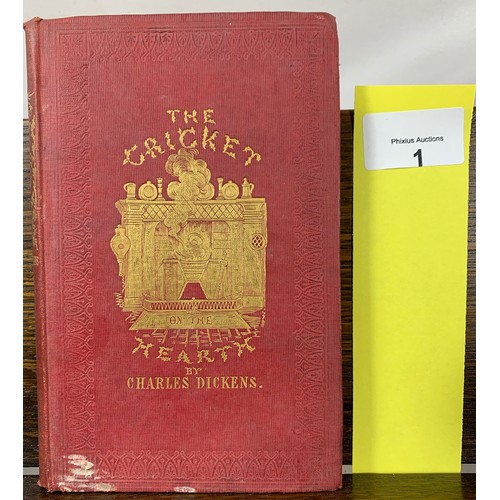 1 - The Cricket on the Hearth - 1846, published by Bradbury & Evans of Fleet Street. Illustrated Fir... 