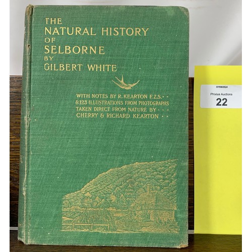 22 - The Natural History of Selborne by Gilbert White - HB 1902 First Edition SIGNED with additional lett... 