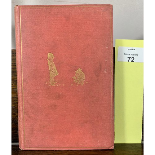 72 - The House at Pooh Corner - A.A. Milne (Ernest H. Shepard) First Edition 1928. No dust jacket. Salmon... 