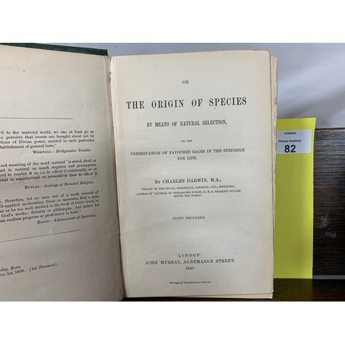 82 - On the Origin of Species - Charles Darwin - 1860 - Second Edition Fifth Thousand (John Murray). Publ... 