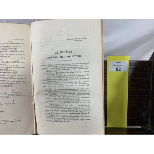 82 - On the Origin of Species - Charles Darwin - 1860 - Second Edition Fifth Thousand (John Murray). Publ... 