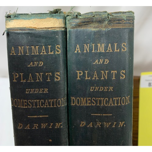 83 - The Variation of Animals and Plants under Domestication. In Two Volumes. With Illustrations. 1868 Fi... 