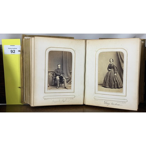 92 - Mid 19th Century Photo Album including Royalty and High Society Families.From an estate of one of th... 