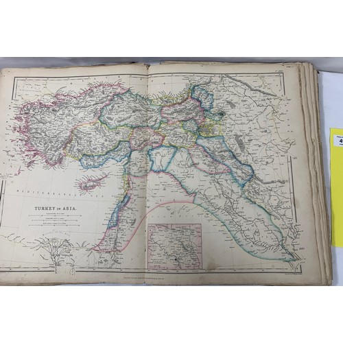 49 - Large Antique Atlases in Poor condition but containing superb vintage maps - 1900 and before.The fol... 