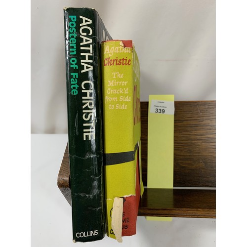 339 - 2 Agatha Christie Crime Club Hardbacks - 1962 & 1973 Firsts in this format. The Mirror Cracked F... 