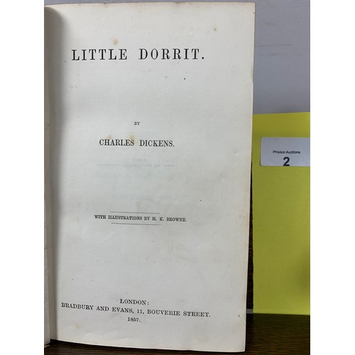 2 - Little Dorrit. With illustrations by H. K. Browne. Charles Dickens. Published by London: Bradbury an... 