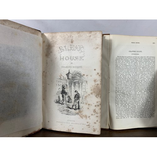 9 - Bleak House (in two volumes) Charles Dickens. Published by Bradbury & Evans, 1853 (same year as ... 