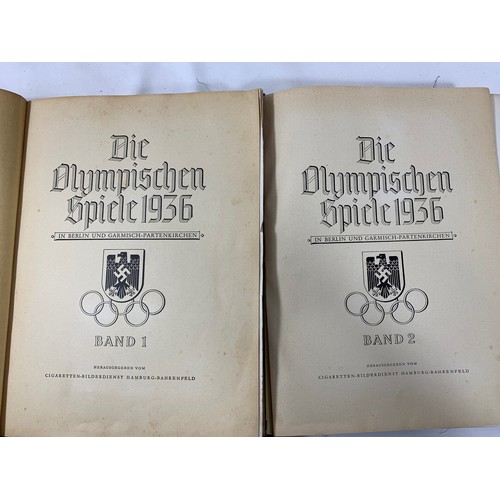 95 - 2 Volumes - Olympia 1936. Nazi Regime Collector's Albums of Photographs to commemorate the Berlin Ga... 