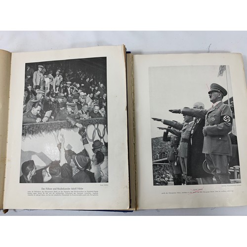 95 - 2 Volumes - Olympia 1936. Nazi Regime Collector's Albums of Photographs to commemorate the Berlin Ga... 