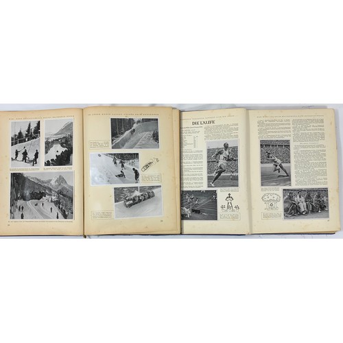 95 - 2 Volumes - Olympia 1936. Nazi Regime Collector's Albums of Photographs to commemorate the Berlin Ga... 