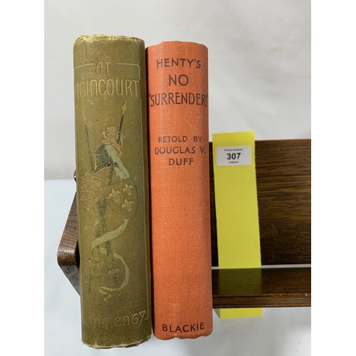 307 - 1897 AT AGINCOURT BY HENTY WHITE HOODS OF PARIS FIRST EDITION 12 PLATES BY PAGET & NO SURRENDER ... 