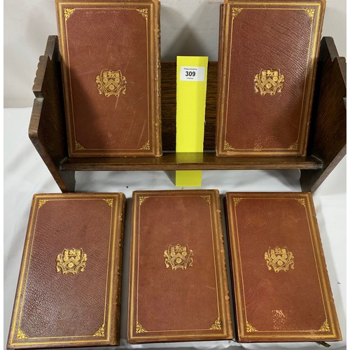 309 - The Whole Works of ...Robert Leighton Full leather. 5 Volumes - Vols 1 - 4 1830. Vol 5 1828 (Rebound... 