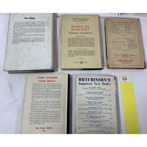 310 - Selection of Vintage Political First Edition Volumes - Communism and post war geo-politics.All with ... 