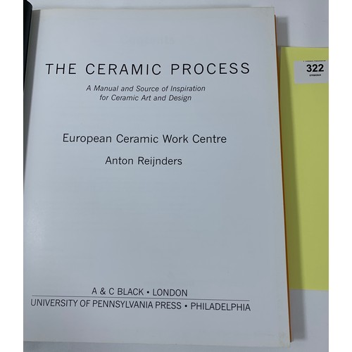 322 - The Ceramic Process: A Manual and Source of Inspiration for Ceramic Art and Design - Reijnders, Anto... 