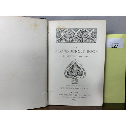 327 - The Second Jungle Book - Rudyard Kipling First Edition (Reprinted 1897) Macmillan and Co. 1897 repri... 