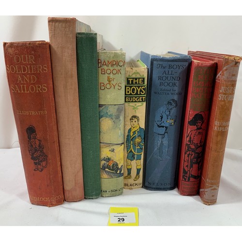 29 - Rudyard Kipling 'Just So Stories' Illustrated (by Author) edition 1914 Plus other Boy's Annuals of t... 