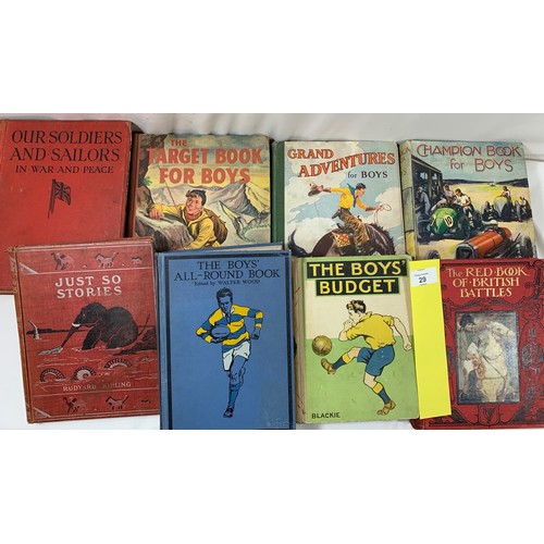 29 - Rudyard Kipling 'Just So Stories' Illustrated (by Author) edition 1914 Plus other Boy's Annuals of t... 