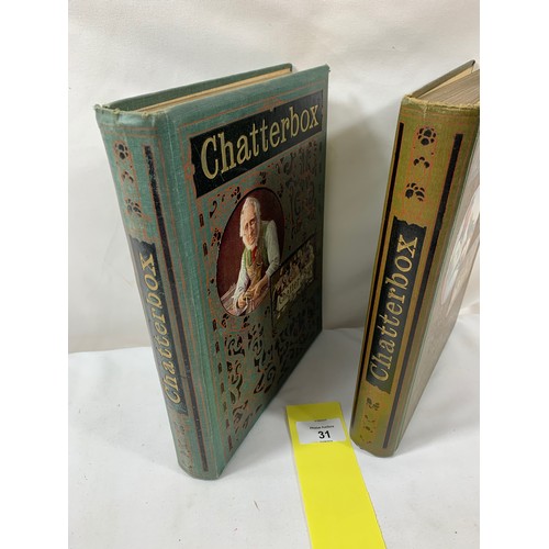 31 - 2 Antique 'Chatterbox' Annuals (1909/1910)  in Good condition. Both volumes are in good condition wi... 