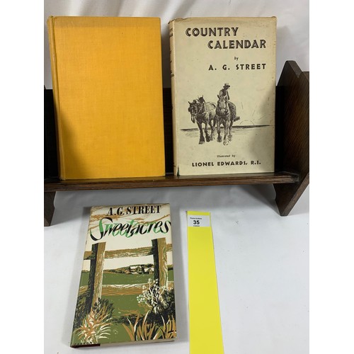 35 - 3 Vintage A G Street Titles - 2 First Editions and one Signed. Lionel Edwards Illustrations.Country ... 