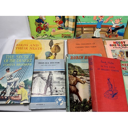 38 - Collection of Vintage Childrens Books comprosing Enid Blyton First Editions plus others inc: Popeye ... 