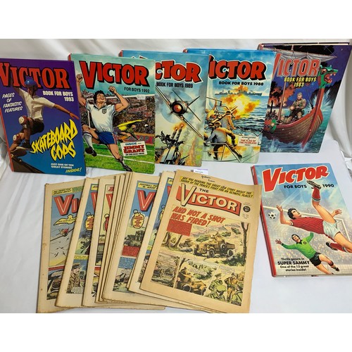 30 - 13 Vintage VICTOR Comics (1968 and 1978) Plus 6 Vintage VICTOR Annuals.All clean with light ageing a... 