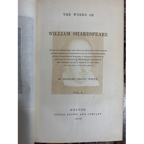 32 - The Works of William Shakespeare In Twelve Volumes [Plus Memoir]  - edited by Richard Grant White Pu... 