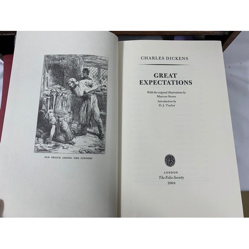 34 - Great Expectations - Charles Dickens - ¼ Leather Nonsuch - Folio Society 2004 plus Classic Titles.Gr... 