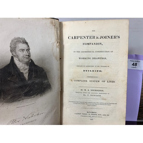 48 - The Carpenter & Joiner's Companion, in the geometrical construction of working drawings, require... 