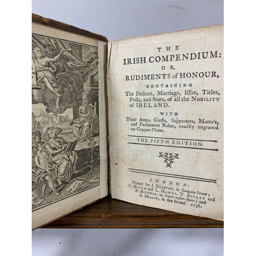 90 - The Irish Compendium: or, Rudiments of Honour, Published by printed for J. Knapton, C. Hitch and L. ... 