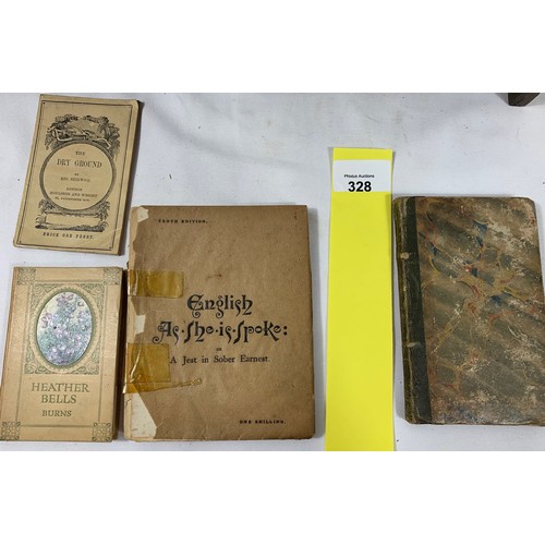 328 - Small collection of Antique volumes.Small collection of antique volumes including 