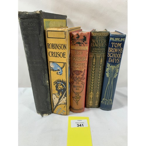 341 - Collection of Vintage Children's Classics, reprinted in new editions with illustrations.Treasure Isl... 