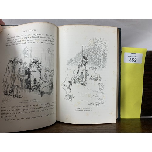 352 - Our Village by Miss Mitford, Illustrated by Hugh Thomson. 1893 First Edition. Published by MacMillan... 