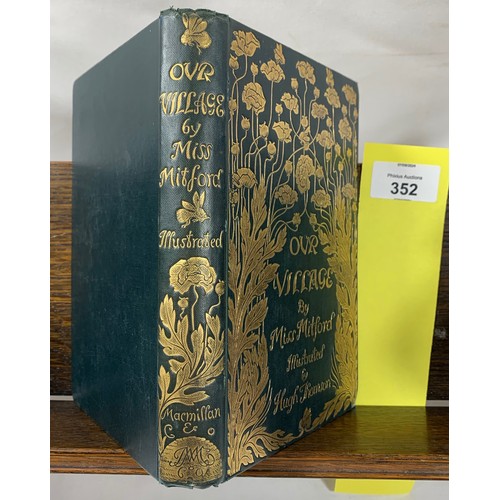 352 - Our Village by Miss Mitford, Illustrated by Hugh Thomson. 1893 First Edition. Published by MacMillan... 