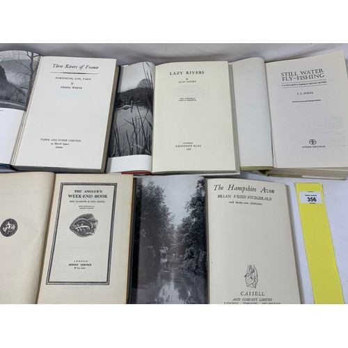 356 - Collection of Books on Fishing and Rivers.T. C Ivens Still Water Fly Fishing, Good dust jacket with ... 