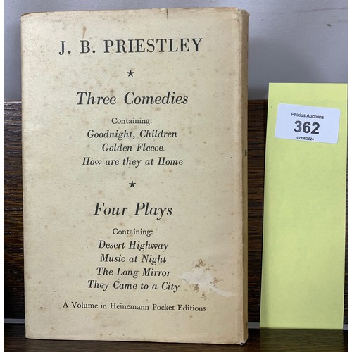 362 - Three Men in New Suits - J. B. Priestley - Published by William Heinemann Ltd., London and Toronto, ... 