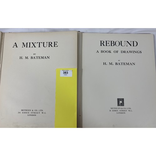 383 - H.M Bateman - 4 First Edition Hardbacks offered tigether. 