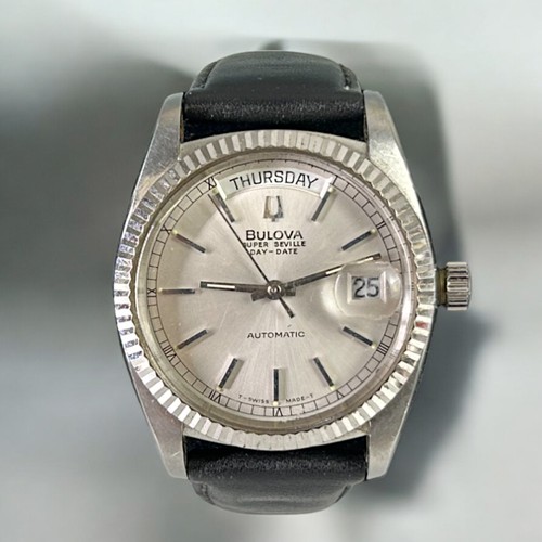 474 - 1979 Bulova Super Seville.Ref 4410101.Stainless steel, winding automatic.