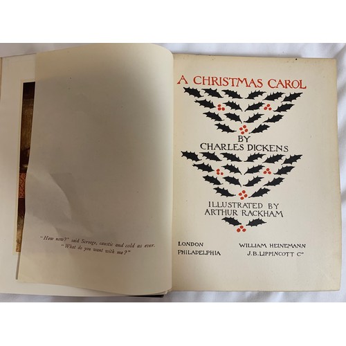 39 - A Christmas Carol - Charles Dickens. Illustrated by Arthur Rackham. First Edition Published by Londo... 